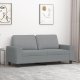 vidaXL Sofa 2-osobowa, jasnoszara, 140 cm, tapicerowana tkaniną 1