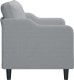 vidaXL Sofa 2-osobowa, jasnoszara, 140 cm, tapicerowana tkaniną 4