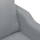 vidaXL Sofa 2-osobowa, jasnoszara, 140 cm, tapicerowana tkaniną 6