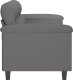 vidaXL 3-osobowa sofa, ciemnoszary, 180 cm, tapicerowana mikrofibrą 4