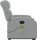 vidaXL Podnoszony fotel masujący, elektryczny, rozkładany, jasnoszary 9