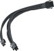 SilverStone SilverStone 8-Pin-PCIe auf 6+2-Pin-PCIe Verlngerung, 250mm - Schwarz 1