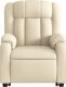 vidaXL vidaXL Podnoszony fotel masujący, rozkładany, kremowy, obity tkaniną 9