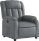 vidaXL vidaXL Elektryczny fotel rozkładany, szary, obity sztuczną skórą 4