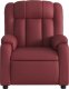 vidaXL vidaXL Rozkładany fotel masujący, elektryczny, bordowy, sztuczna skóra 9