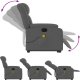 vidaXL Podnoszony fotel masujący, elektryczny, rozkładany, ciemnoszary 7