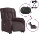 vidaXL Podnoszony fotel masujący, elektryczny, rozkładany, ciemny brąz 5