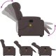 vidaXL Podnoszony fotel masujący, elektryczny, rozkładany, ciemny brąz 6