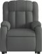 vidaXL Podnoszony fotel masujący, rozkładany, ciemnoszary, tkanina 9
