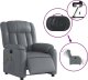 vidaXL Rozkładany fotel masujący, elektryczny, szary, sztuczna skóra 6