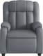 vidaXL Rozkładany fotel masujący, elektryczny, szary, sztuczna skóra 9