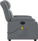 vidaXL Rozkładany fotel masujący, elektryczny, szary, sztuczna skóra 10