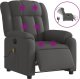 vidaXL Rozkładany fotel masujący, elektryczny, ciemnoszary, tkanina 2