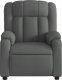 vidaXL Rozkładany fotel masujący, elektryczny, ciemnoszary, tkanina 8
