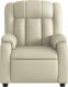 vidaXL Rozkładany fotel masujący, elektryczny, kremowy, sztuczna skóra 8