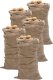 vidaXL Worki jutowe, 5 szt., 65x135 cm, 100% juta, 220 g/m² 1