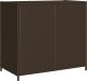 Szafa ogrodowa vidaXL Szafka ogrodowa, brązowa, 83x45x76 cm, polirattan 9