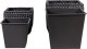Beliani Zestaw 2 doniczek na kwiaty z technorattanu czarny BERBERIS 5