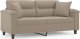 vidaXL vidaXL 2-osobowa sofa z poduszkami, kolor taupe, 140 cm, mikrofibra 2