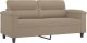 vidaXL vidaXL 2-osobowa sofa z poduszkami, kolor taupe, 140 cm, mikrofibra 4