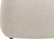 Beliani Puf lniany ⌀ 45 cm beżowy MONTEREY 4