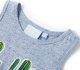 vidaXL Dziecięca koszulka bez rękawów, niebieski melanż, 128 3
