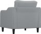 vidaXL Fotel, jasnoszary, 60 cm, obity tkaniną 5