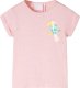 vidaXL Koszulka dziecięca z krótkimi rękawami, jasnoróżowa, 140 1
