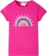 vidaXL Koszulka dziecięca, ciemnoróżowa, 128 1