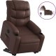 vidaXL Rozkładany fotel pionizujący, elektryczny, brązowy, ekoskóra 2