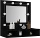 vidaXL Szafka z lustrem i oświetleniem LED, czarna, 60x31,5x62 cm 5