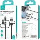 Kabel USB Usams USB-A - 2x USB-C + Lightning + microUSB 1.2 m Czerwony 7
