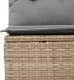 vidaXL vidaXL Sofa ogrodowa z poduszkami, 3-osobowa, beż, polirattan 7