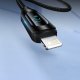 Wozinsky Kabel przewód do iPhone USB-A - Lightning z wyświetlaczem LED 2.4A 1m czarny Kabel przewód do iPhone USB-A - Lightning z wyświetlaczem LED 2.4A 1m czarny 3