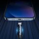 Wozinsky Kabel przewód do iPhone USB-A - Lightning z wyświetlaczem LED 2.4A 1m czarny Kabel przewód do iPhone USB-A - Lightning z wyświetlaczem LED 2.4A 1m czarny 4