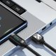 Wozinsky Kabel przewód USB-A - USB-C z wyświetlaczem LED 66W 6A 2m czarny Kabel przewód USB-A - USB-C z wyświetlaczem LED 66W 6A 2m czarny 5