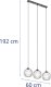 Lampa sufitowa Uniprodo Lampa sufitowa nowoczesna 3 punktowa E27 - szklane kule Lampa sufitowa nowoczesna 3 punktowa E27 - szklane kule 3