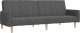 vidaXL 2-osobowa kanapa rozkładana, ciemnoszara, tapicerowana tkaniną 2