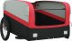 vidaXL Przyczepka rowerowa, czarno-czerwona, 45 kg, żelazo 4