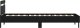 vidaXL Rama łóżka z wezgłowiem i LED, czarna, 90x200 cm 8