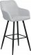 Beliani Zestaw 2 krzeseł barowych jasnoszary CASMALIA 3