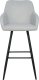 Beliani Zestaw 2 krzeseł barowych jasnoszary CASMALIA 4