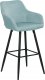 Beliani Zestaw 2 krzeseł barowych jasnoniebieski CASMALIA 3