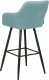 Beliani Zestaw 2 krzeseł barowych jasnoniebieski CASMALIA 5