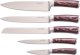 G21 Knife set in stainless steel stand G21 Gourmet Steely 60022164, 5 pcs 9