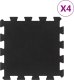 vidaXL Podłogowe maty gumowe, 4 szt., czarne, 16 mm, 30x30 cm 1