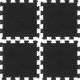 vidaXL Podłogowe maty gumowe, 4 szt., czarne, 16 mm, 30x30 cm 3