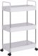 Songmics 4-poziomowy wózek do przechowywania, wózek na kółkach, wąski wąski wózek w łazience w Kitcherze, 40 x 12,5 x 86 cm, szary KSC008 9
