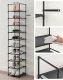 Songmics Stojak na buty, 10-poziomowy metalowy organizator buta, konfigurowalna konstrukcja, metalowa rama, stojak na oszczędzanie przest 2