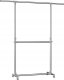 Songmics Stojak na ubrania, szary, (101-163) x 49 x (113-198) cm 1
